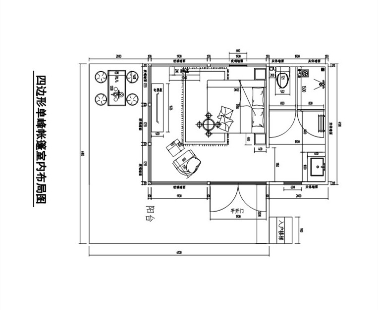 茶园帐篷酒店-澳洲款36㎡精致户型(图1)